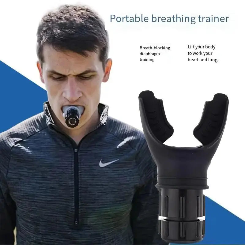 Breathing Exercise Tool for Lungs, Portable Adjustable Resistance Lung Exerciser, Lung Capacity Abdominal Breathing Trainer, Fitness Trainer Accessories, Training Equipment for Gym Workout Use for New Year Gift