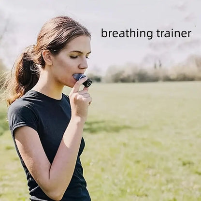 Breathing Exercise Tool for Lungs, Portable Adjustable Resistance Lung Exerciser, Lung Capacity Abdominal Breathing Trainer, Fitness Trainer Accessories, Training Equipment for Gym Workout Use for New Year Gift